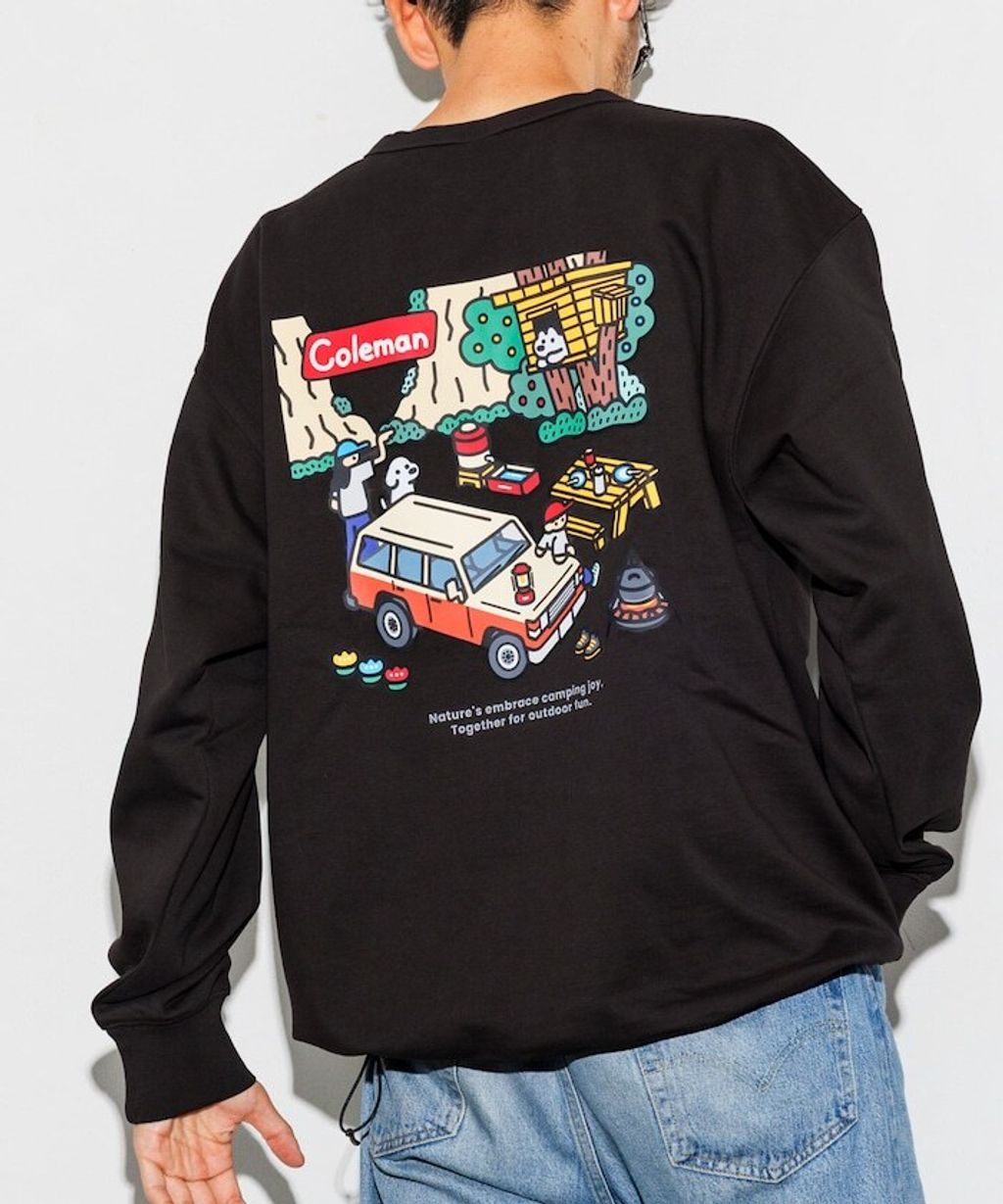 Coleman×matsui×FREAKS STORE rocky camping下擺抽繩大學T_3