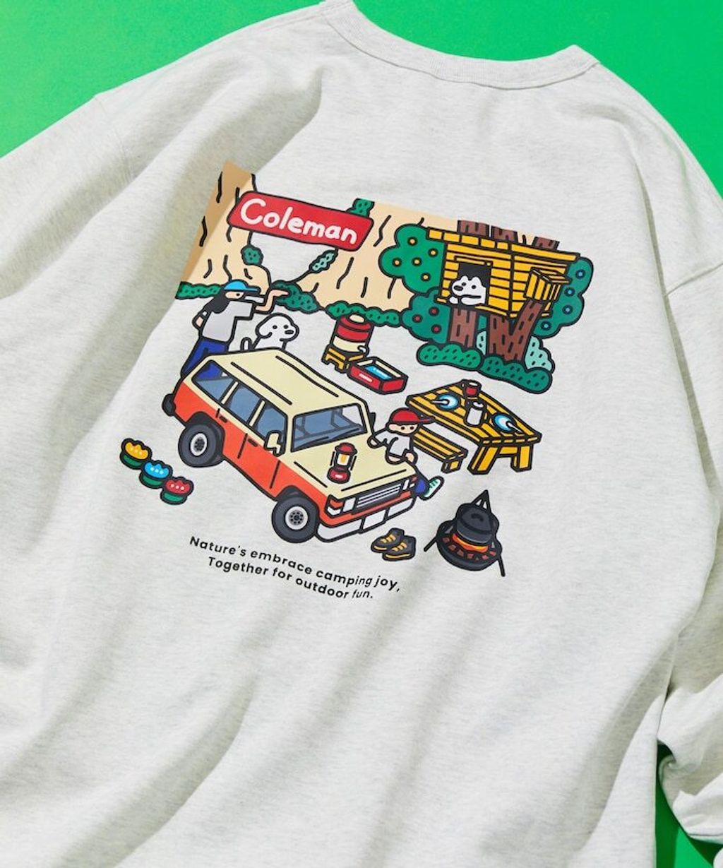 Coleman×matsui×FREAKS STORE rocky camping下擺抽繩大學T_29