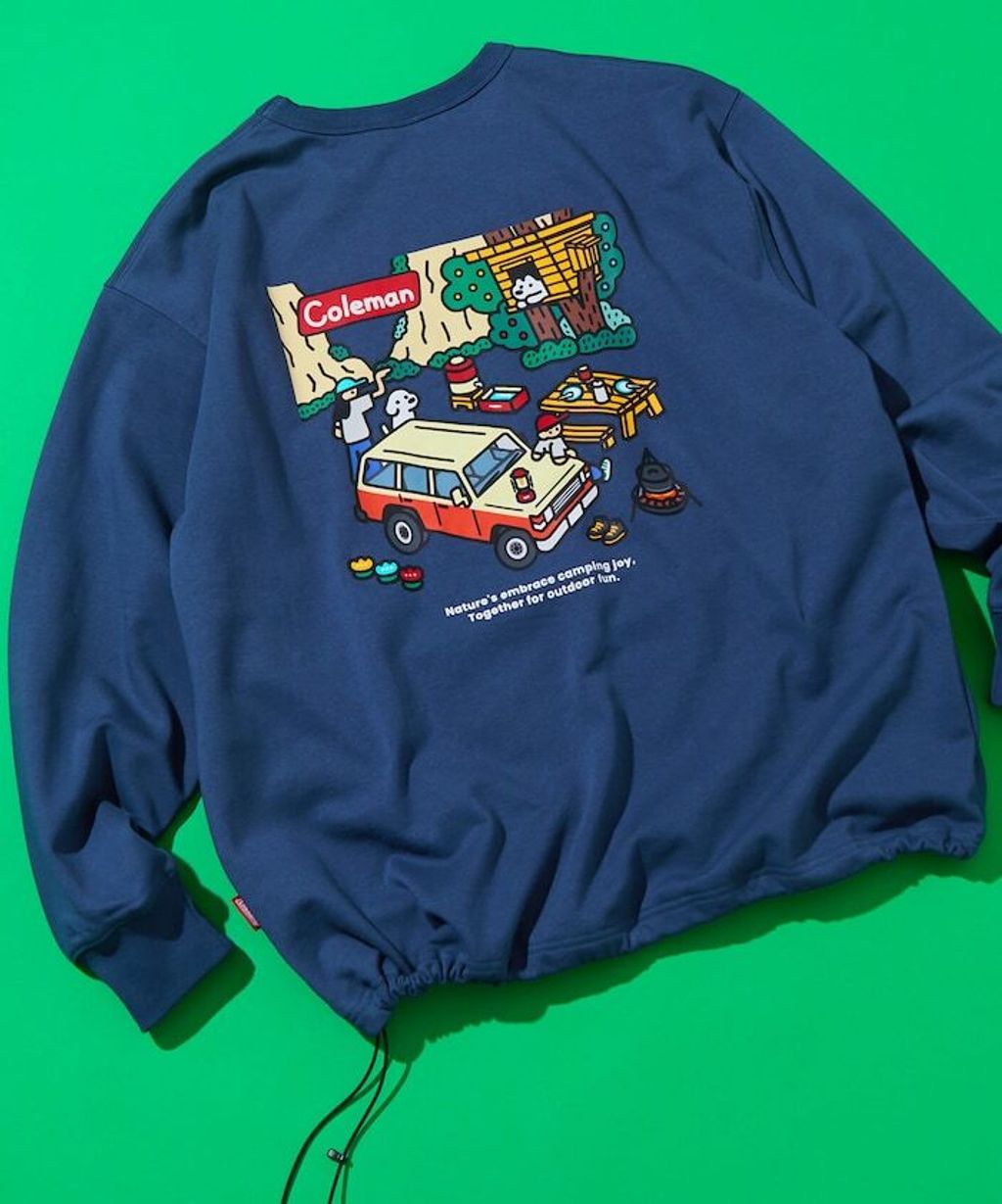 Coleman×matsui×FREAKS STORE rocky camping下擺抽繩大學T_18