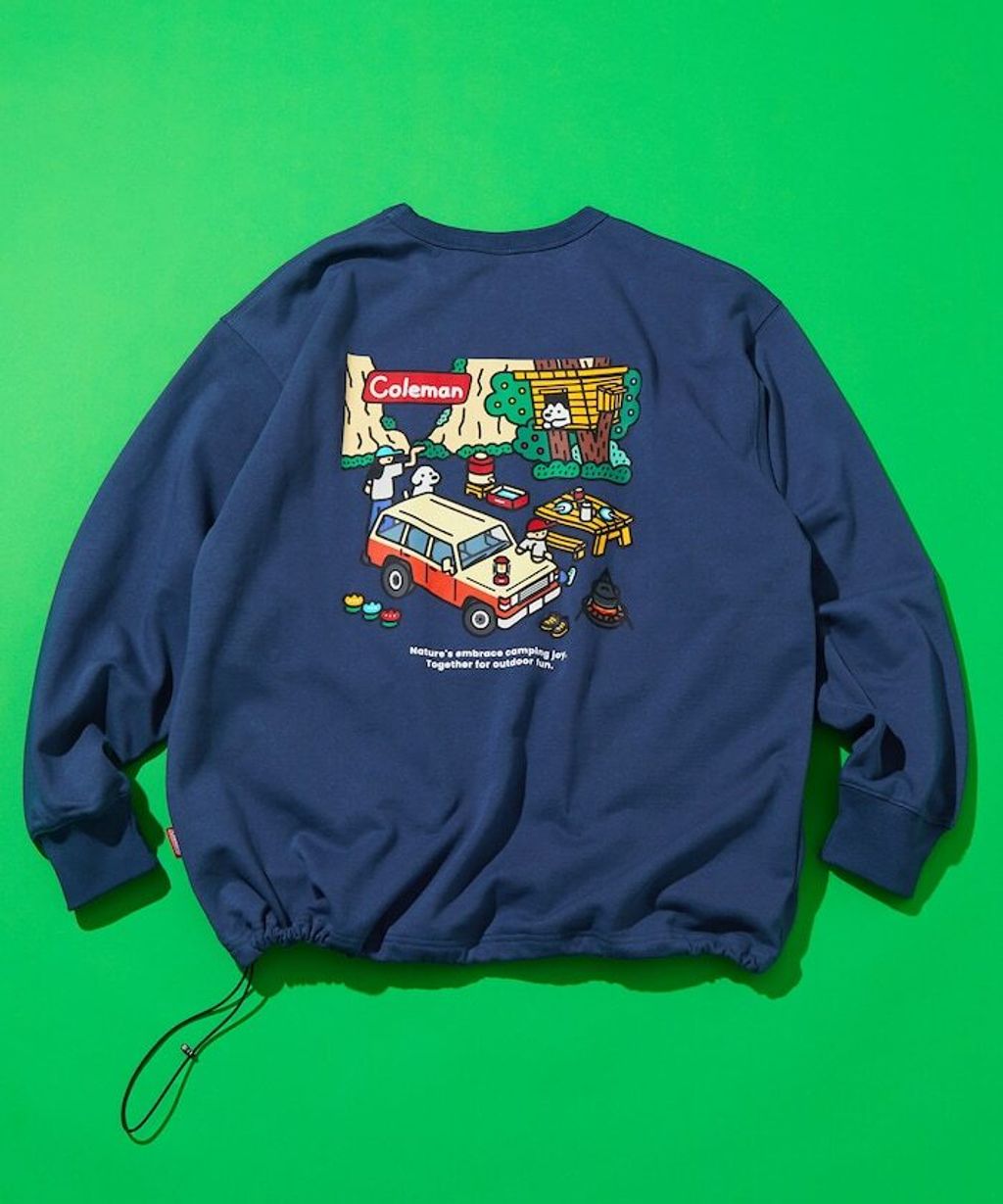 Coleman×matsui×FREAKS STORE rocky camping下擺抽繩大學T_16