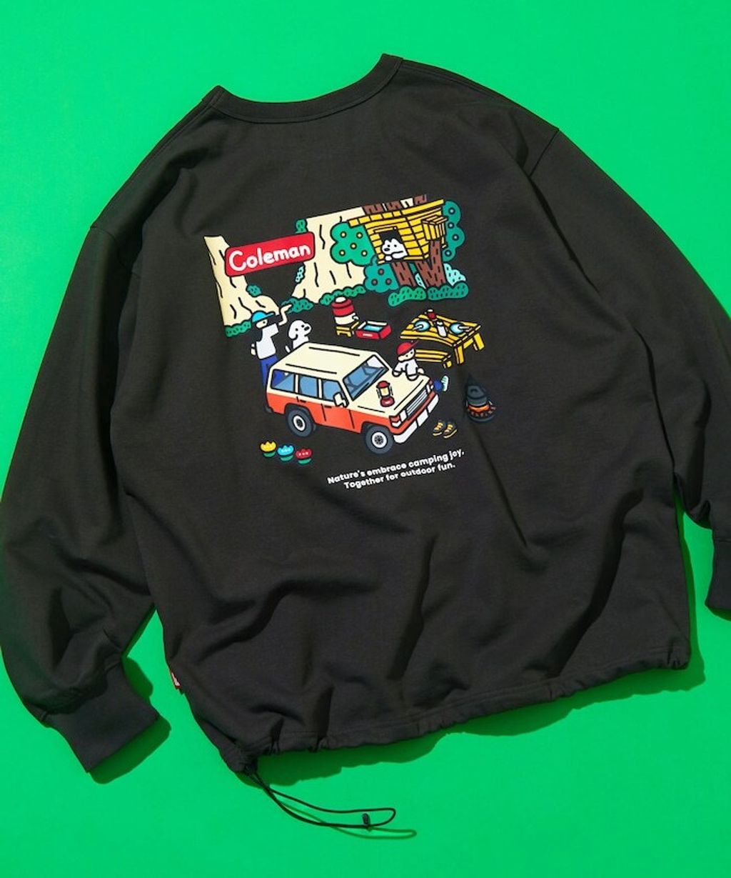 Coleman×matsui×FREAKS STORE rocky camping下擺抽繩大學T_14