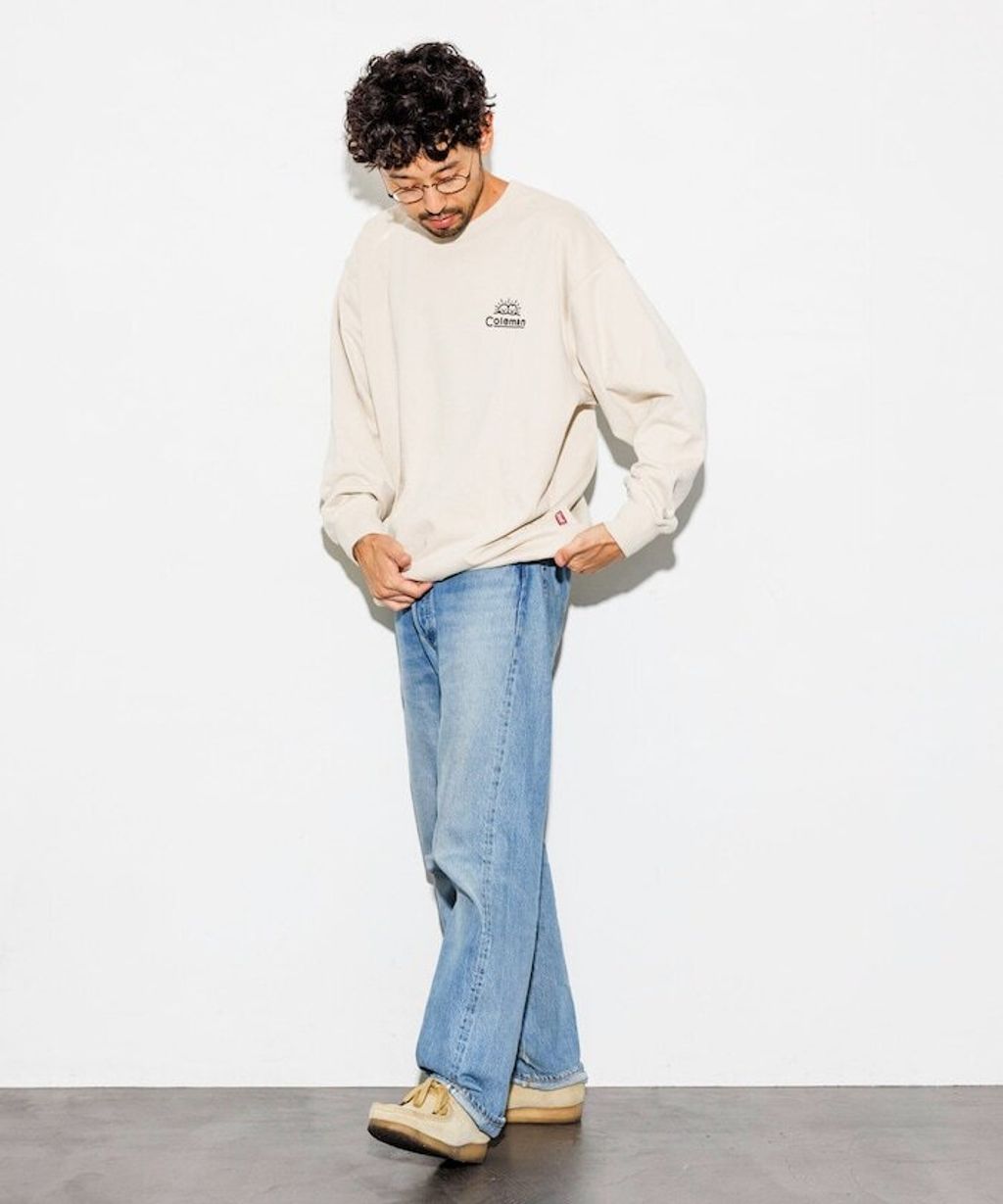 Coleman×matsui×FREAKS STORE Camping Joy下擺抽繩大學T_11