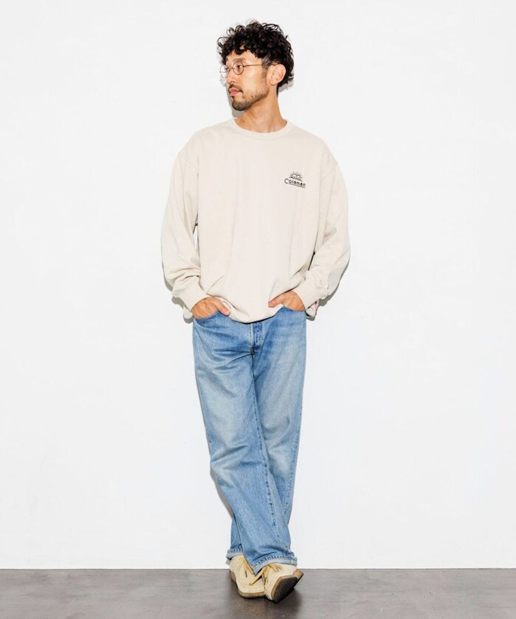 Coleman×matsui×FREAKS STORE Camping Joy下擺抽繩大學T_10
