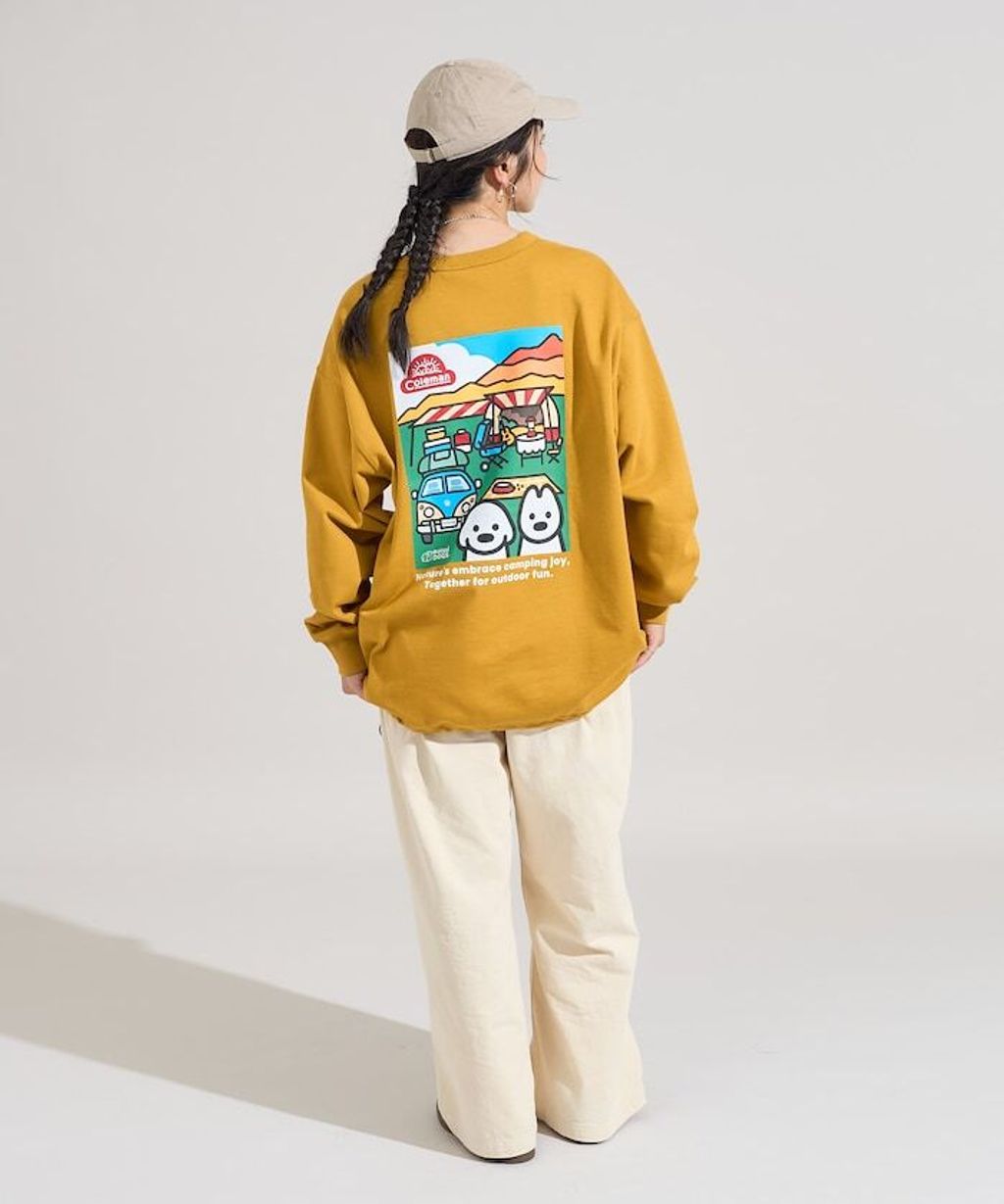 Coleman×matsui×FREAKS STORE Camping Joy下擺抽繩大學T_7
