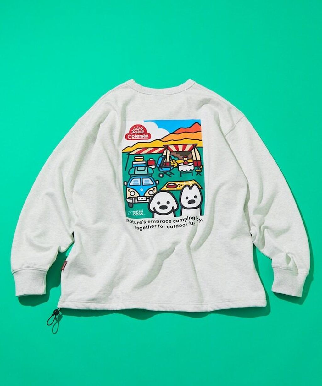 Coleman×matsui×FREAKS STORE Camping Joy下擺抽繩大學T_35