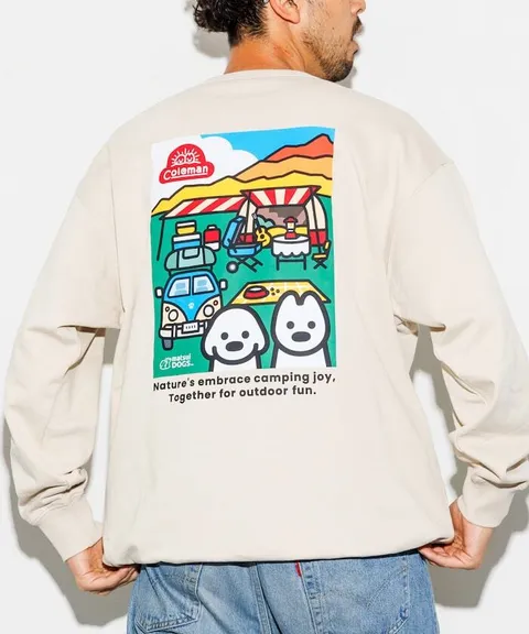 Coleman×matsui×FREAKS STORE Camping Joy下擺抽繩大學T_15