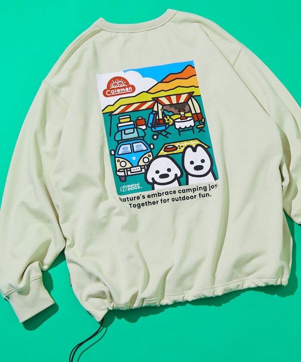Coleman×matsui×FREAKS STORE Camping Joy下擺抽繩大學T_25