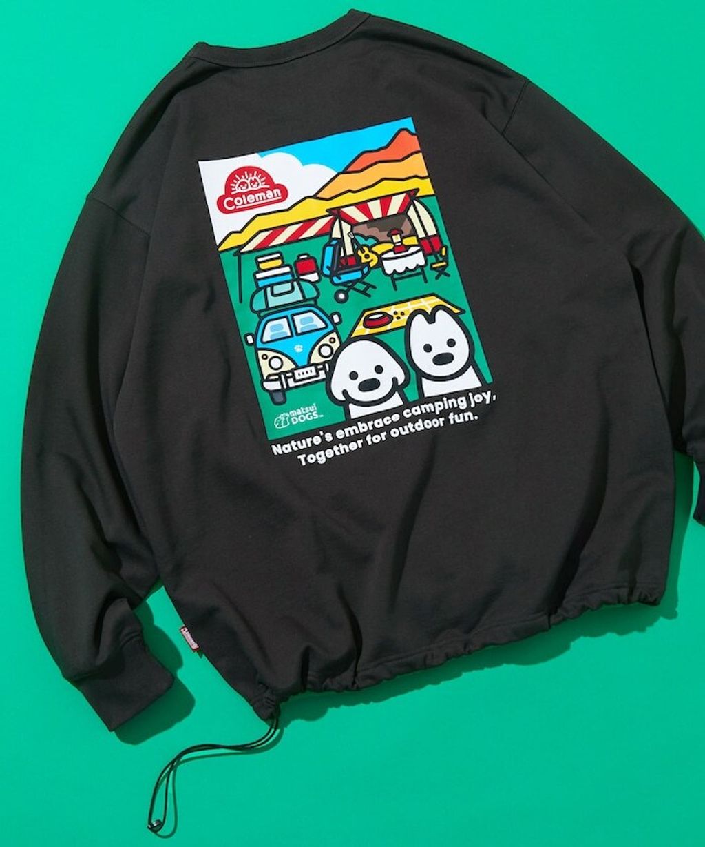 Coleman×matsui×FREAKS STORE Camping Joy下擺抽繩大學T_21