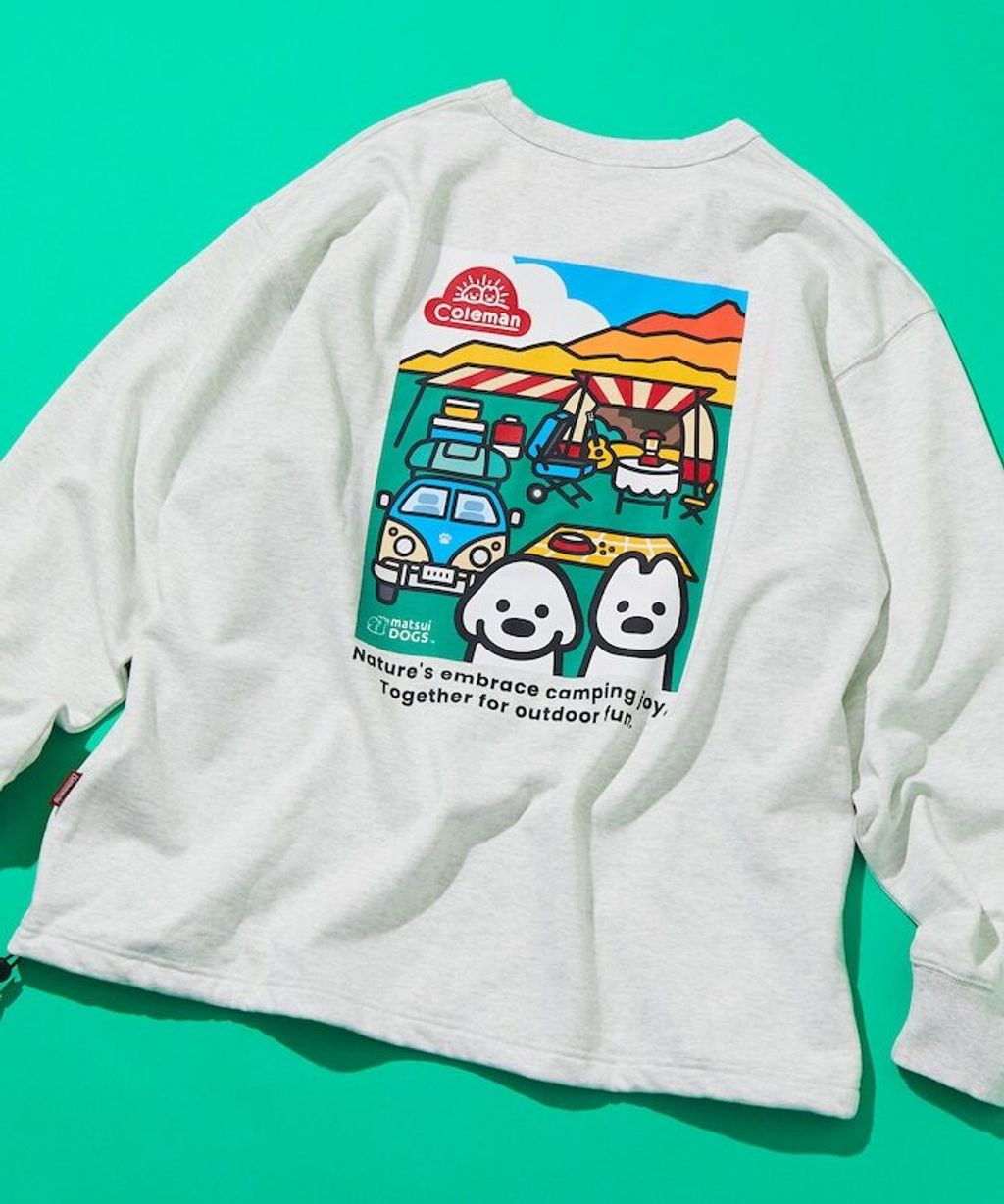 Coleman×matsui×FREAKS STORE Camping Joy下擺抽繩大學T_36