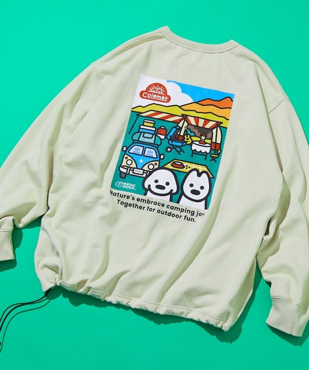 Coleman×matsui×FREAKS STORE Camping Joy下擺抽繩大學T_26