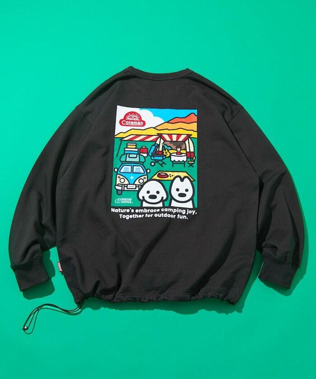 Coleman×matsui×FREAKS STORE Camping Joy下擺抽繩大學T_19