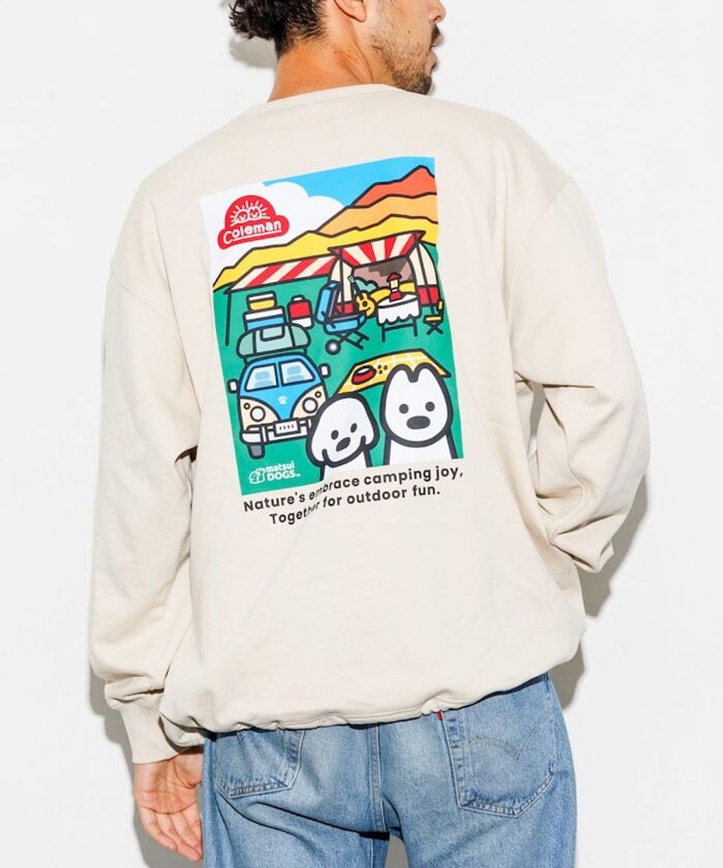 Coleman×matsui×FREAKS STORE Camping Joy下擺抽繩大學T_16