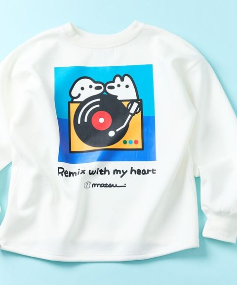 matsui×FREAKS STORE 黑膠唱片下擺抽繩刷毛大學T_17