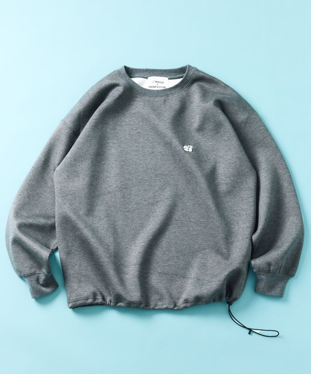 matsui×FREAKS STORE 黑膠唱片下擺抽繩刷毛大學T_19