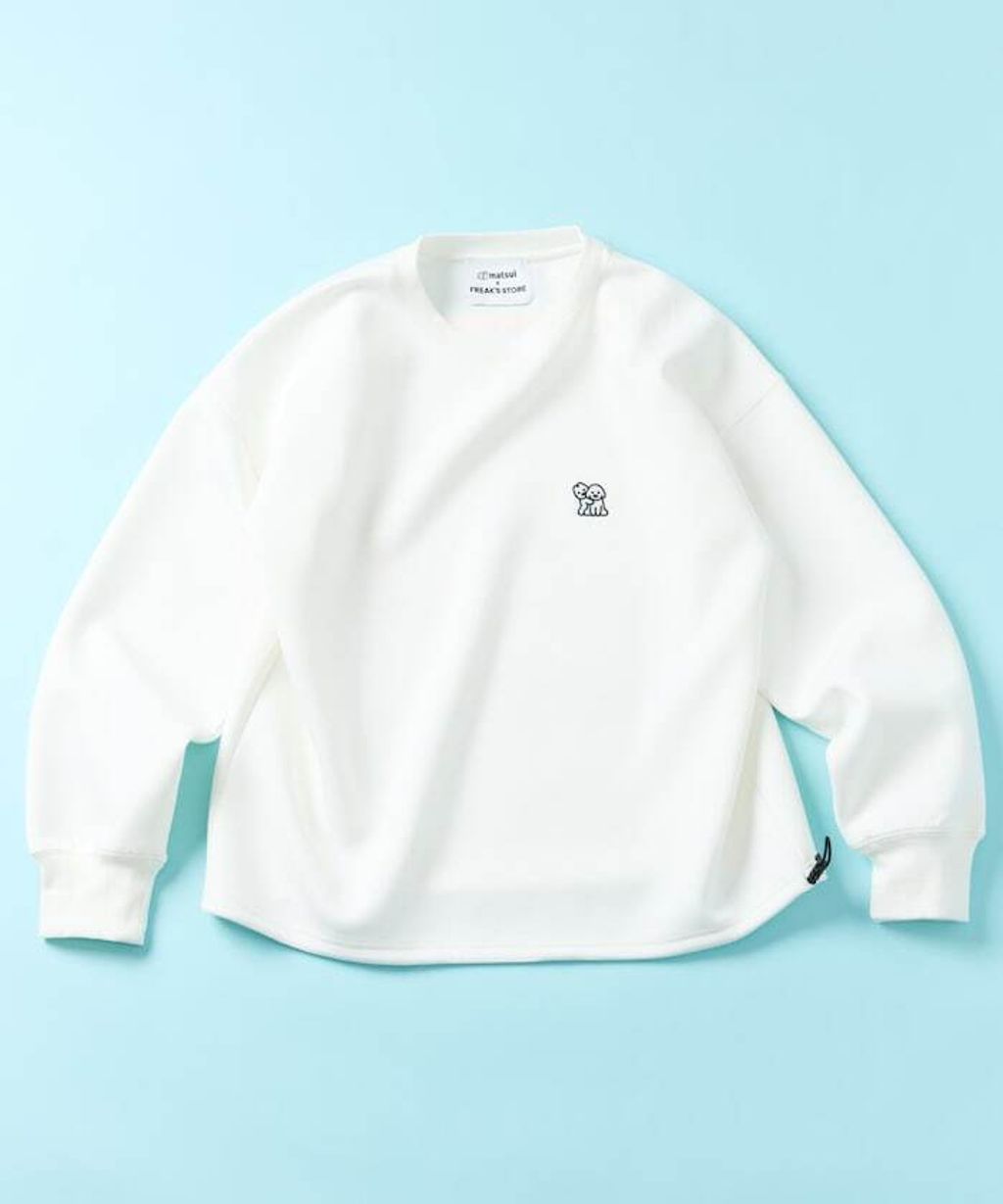 matsui×FREAKS STORE  警告狗狗下擺抽繩刷毛大學T_7