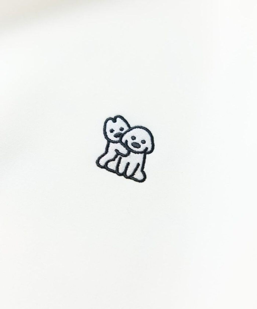 matsui×FREAKS STORE  警告狗狗下擺抽繩刷毛大學T_9