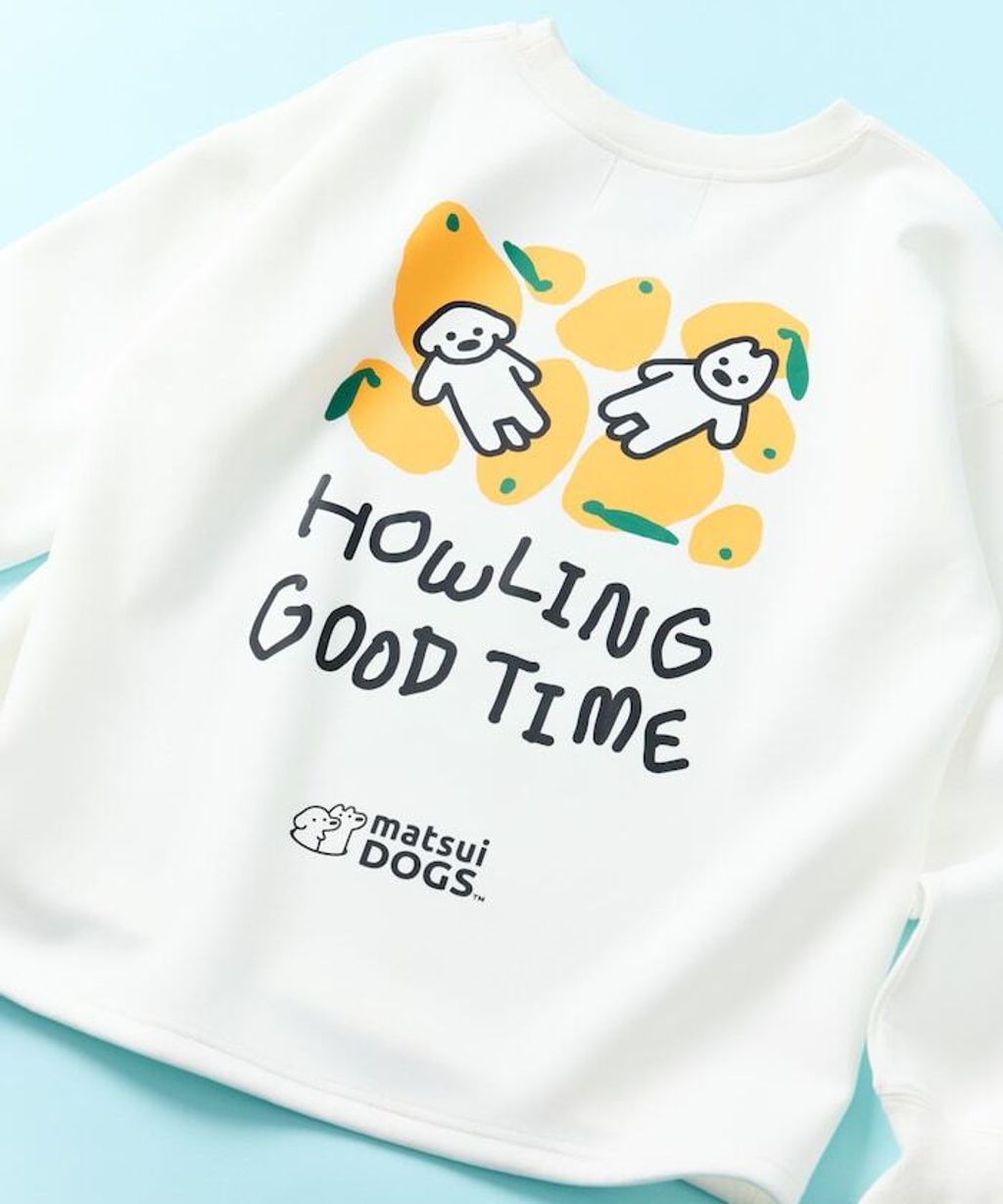 matsui×FREAKS STORE  躺平狗狗下擺抽繩刷毛大學T_18