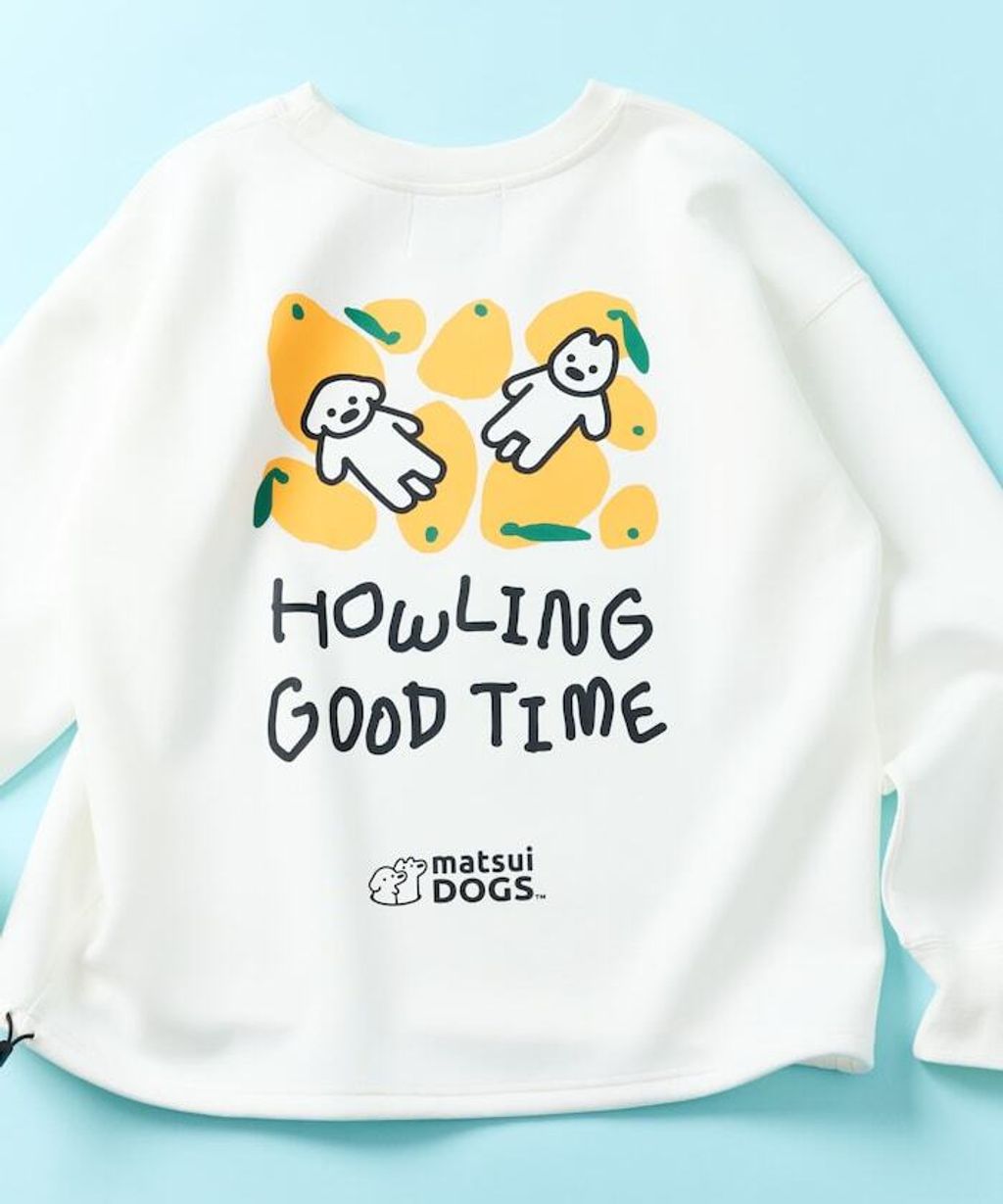 matsui×FREAKS STORE  躺平狗狗下擺抽繩刷毛大學T_17