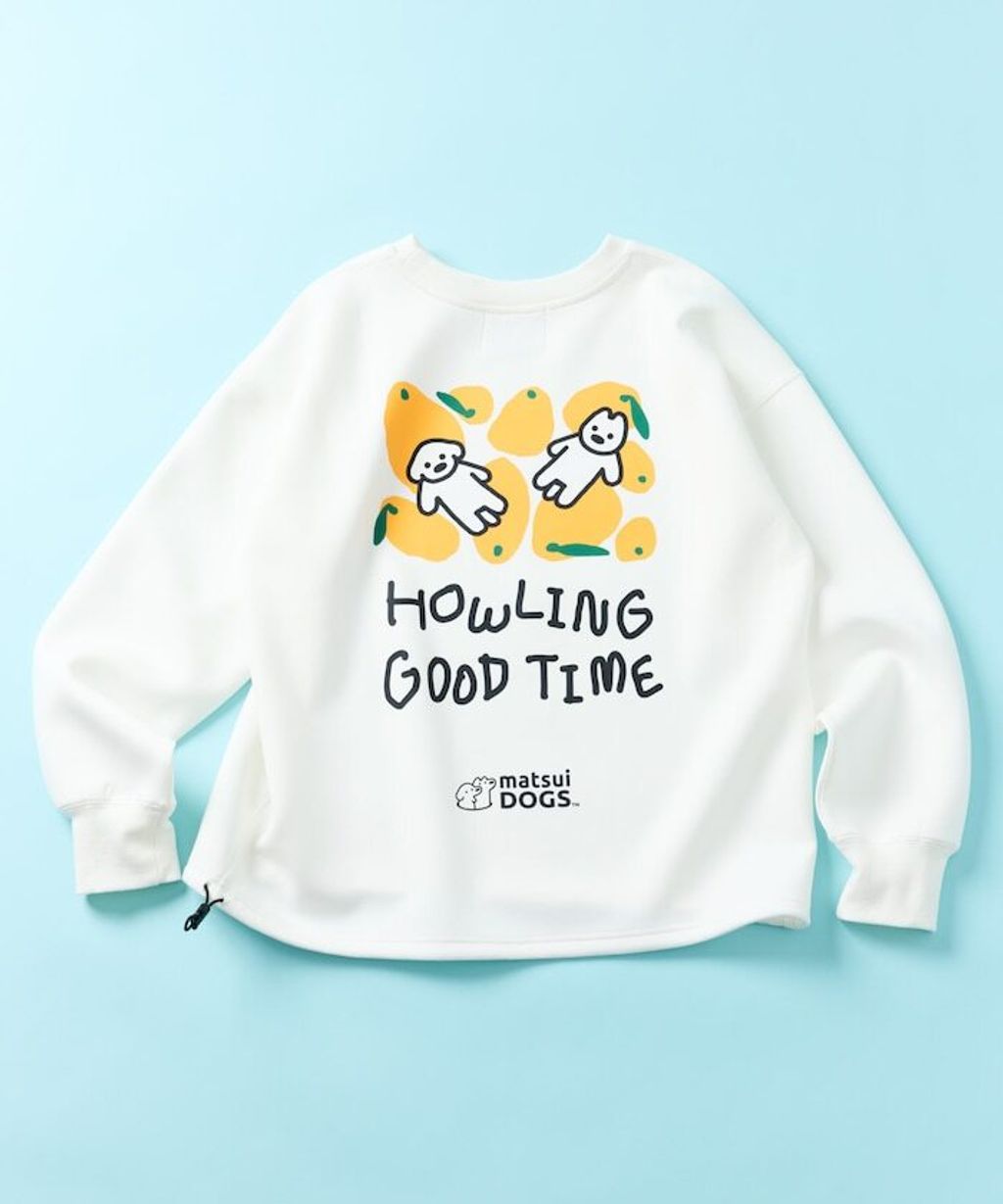 matsui×FREAKS STORE  躺平狗狗下擺抽繩刷毛大學T_16