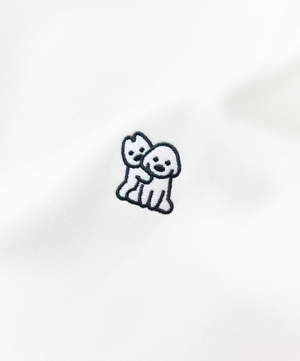 matsui×FREAKS STORE  躺平狗狗下擺抽繩刷毛大學T_9