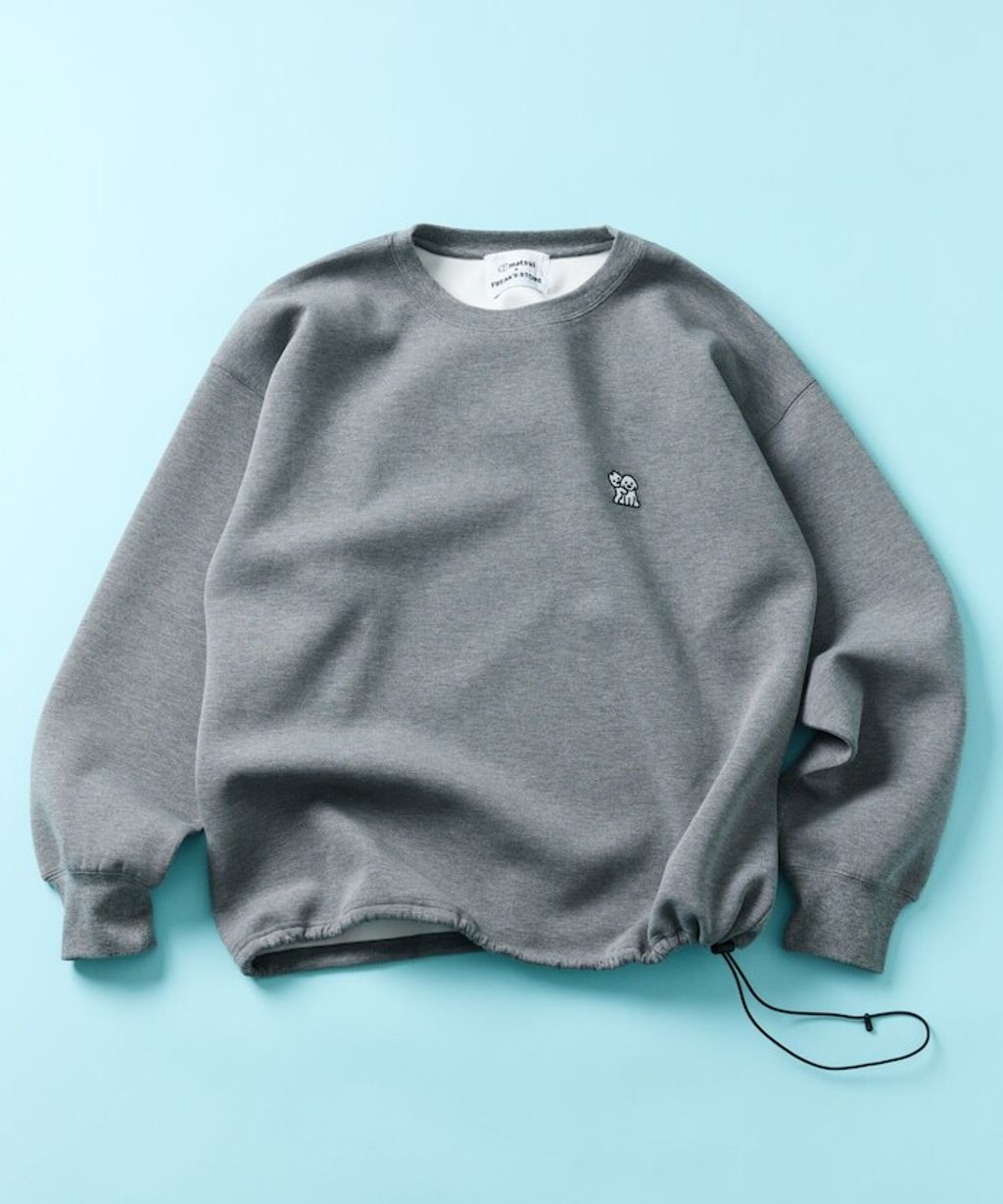 matsui×FREAKS STORE  躺平狗狗下擺抽繩刷毛大學T_19