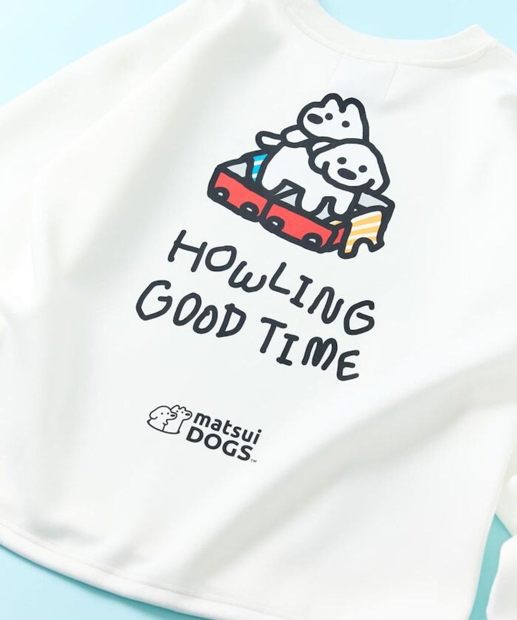 matsui×FREAKS STORE  旅行狗狗下擺抽繩刷毛大學T_17