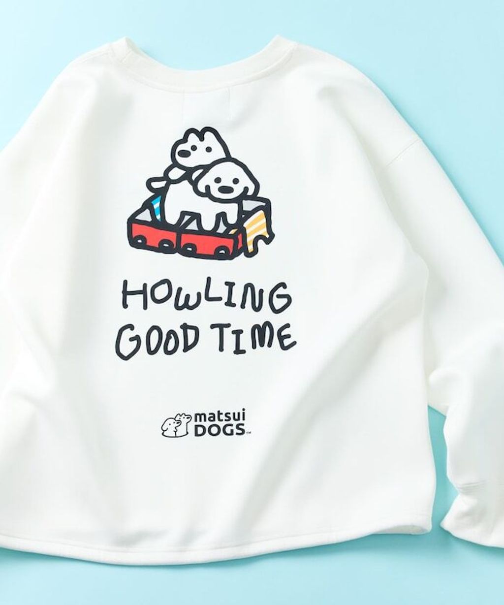 matsui×FREAKS STORE  旅行狗狗下擺抽繩刷毛大學T_16