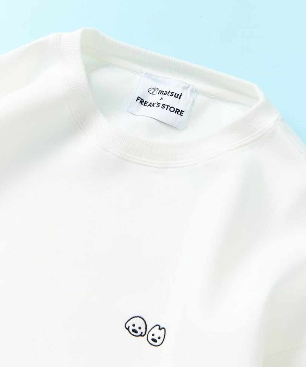matsui×FREAKS STORE  旅行狗狗下擺抽繩刷毛大學T_8
