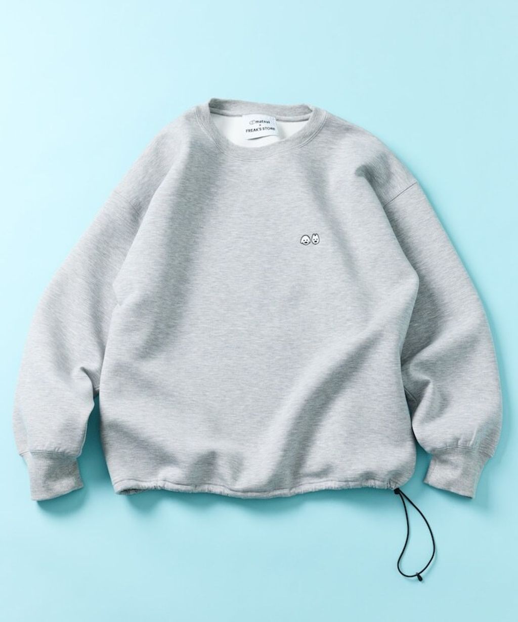 matsui×FREAKS STORE  旅行狗狗下擺抽繩刷毛大學T_4