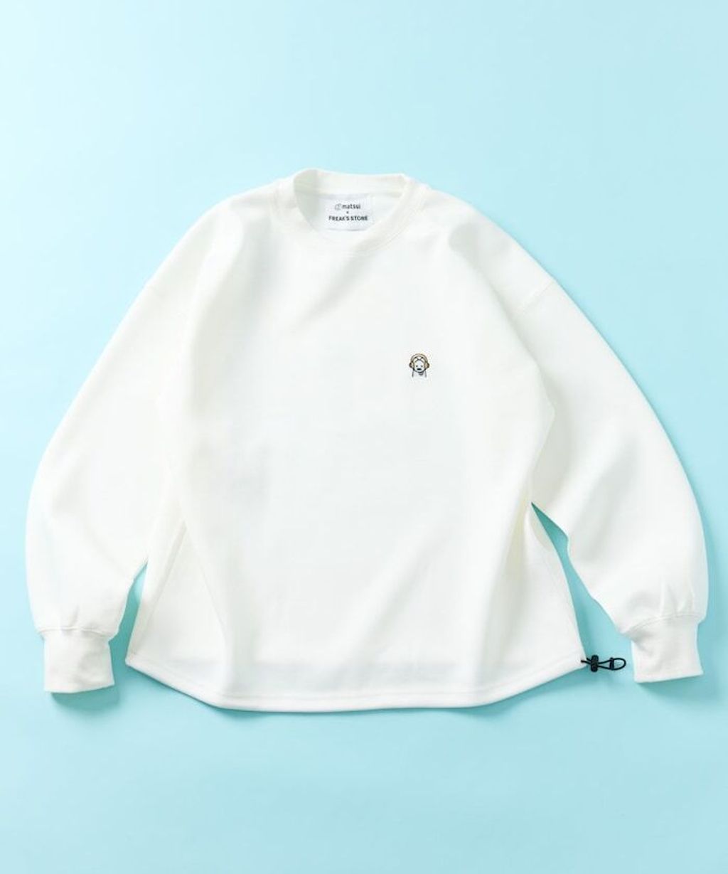 matsui×FREAKS STORE 跳舞狗狗下擺抽繩刷毛大學T_7