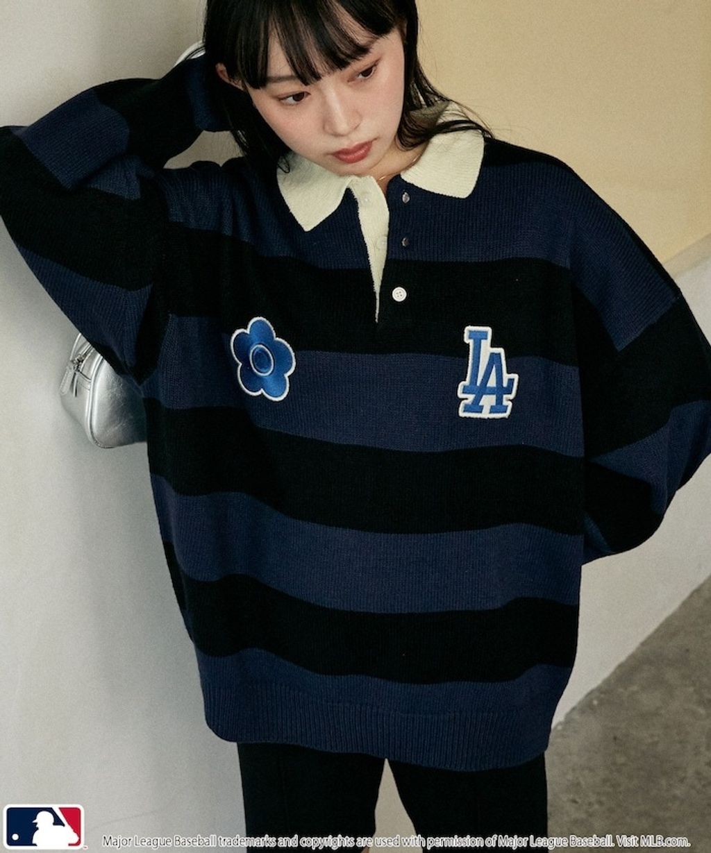MARY QUANT × MLB × FREAKS STORE 三方聯名polo領針織衫_12