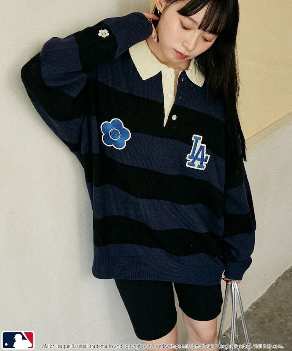 MARY QUANT × MLB × FREAKS STORE 三方聯名polo領針織衫_10