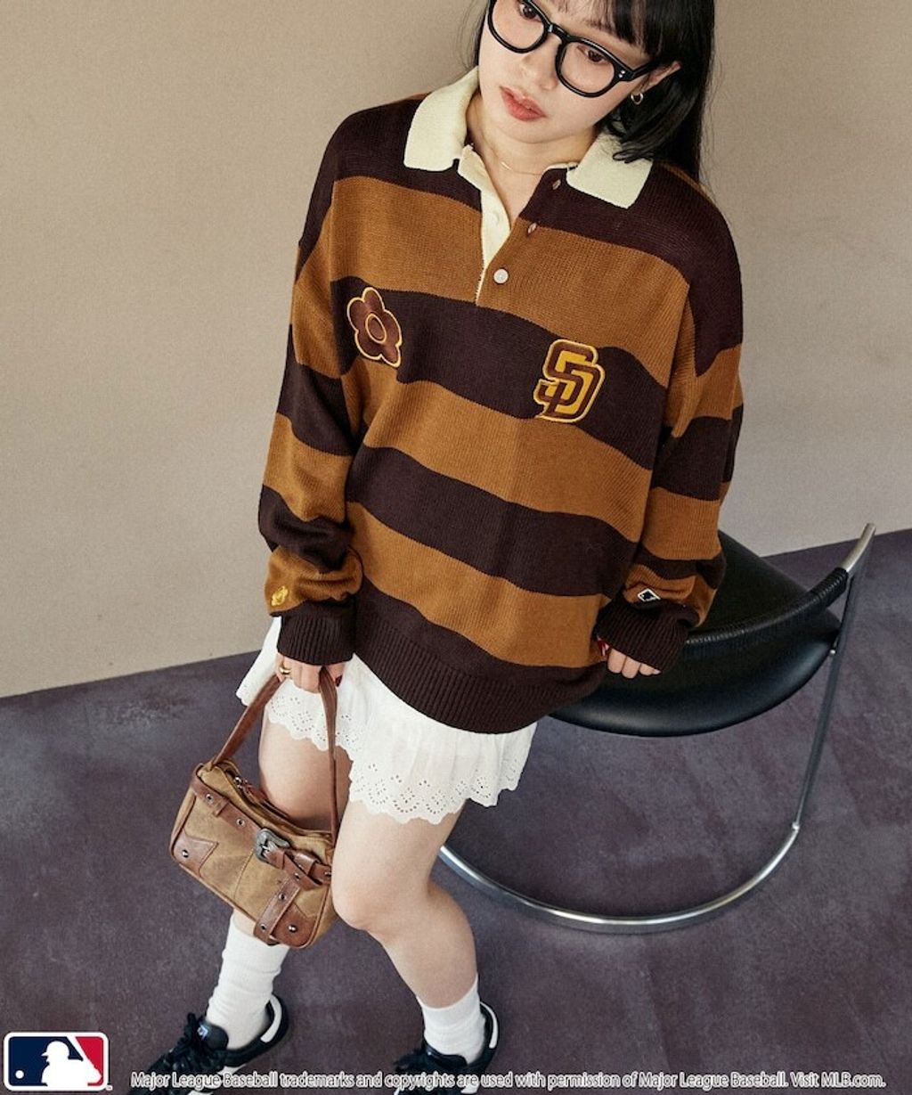 MARY QUANT × MLB × FREAKS STORE 三方聯名polo領針織衫_2