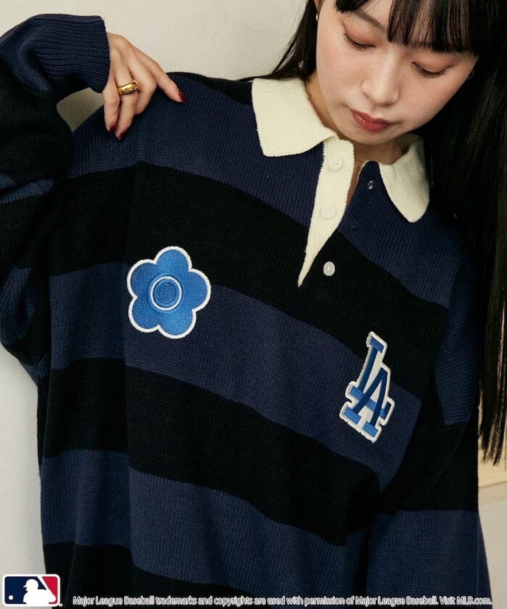 MARY QUANT × MLB × FREAKS STORE 三方聯名polo領針織衫_3