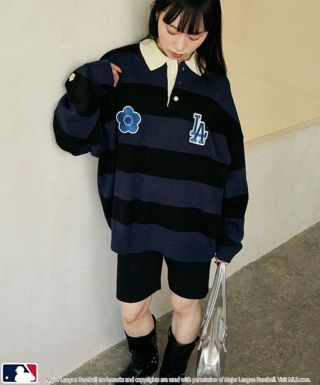 MARY QUANT × MLB × FREAKS STORE 三方聯名polo領針織衫_6