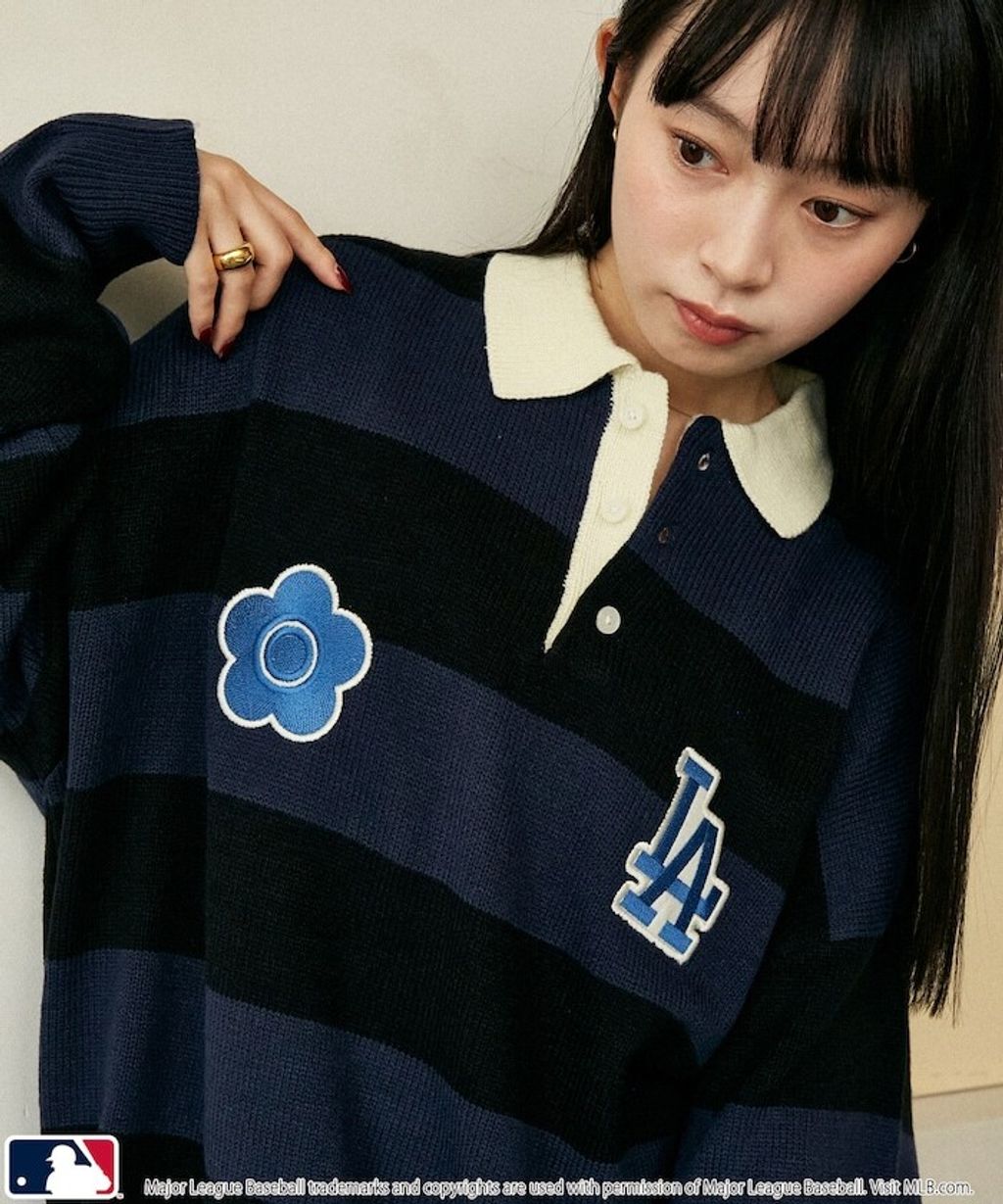 MARY QUANT × MLB × FREAKS STORE 三方聯名polo領針織衫_15