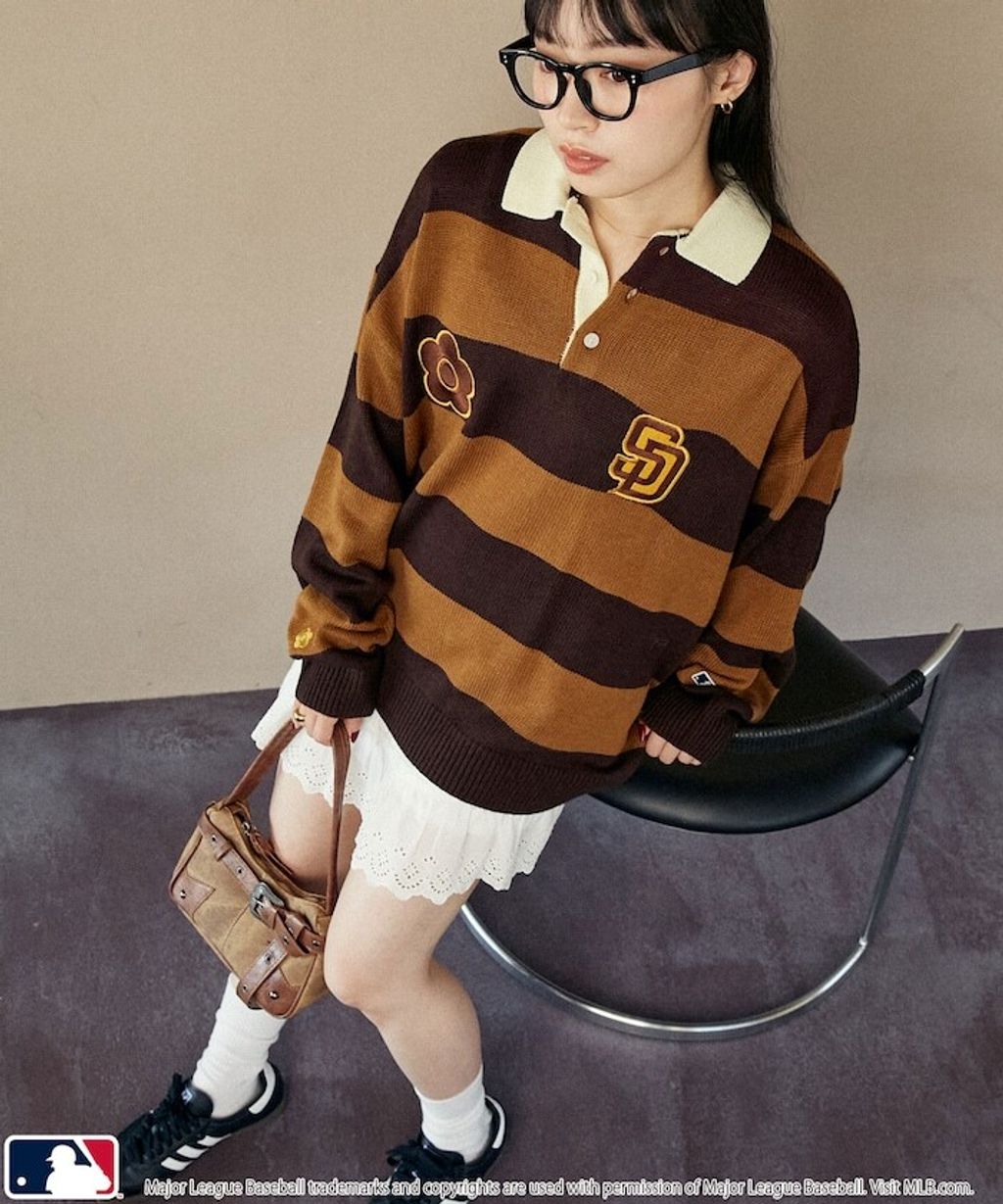 MARY QUANT × MLB × FREAKS STORE 三方聯名polo領針織衫_25