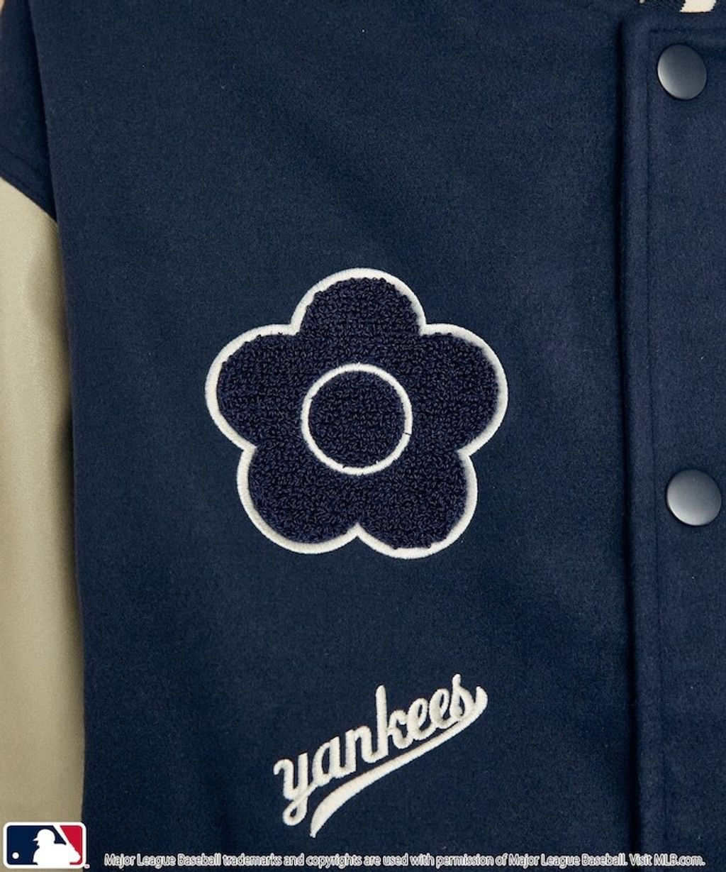 MARY QUANT × MLB × FREAKS STORE 三方聯名拼接棒球外套_43