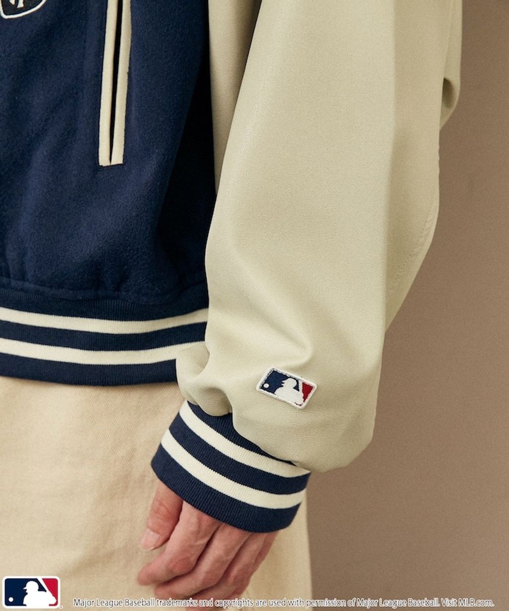 MARY QUANT × MLB × FREAKS STORE 三方聯名拼接棒球外套_41