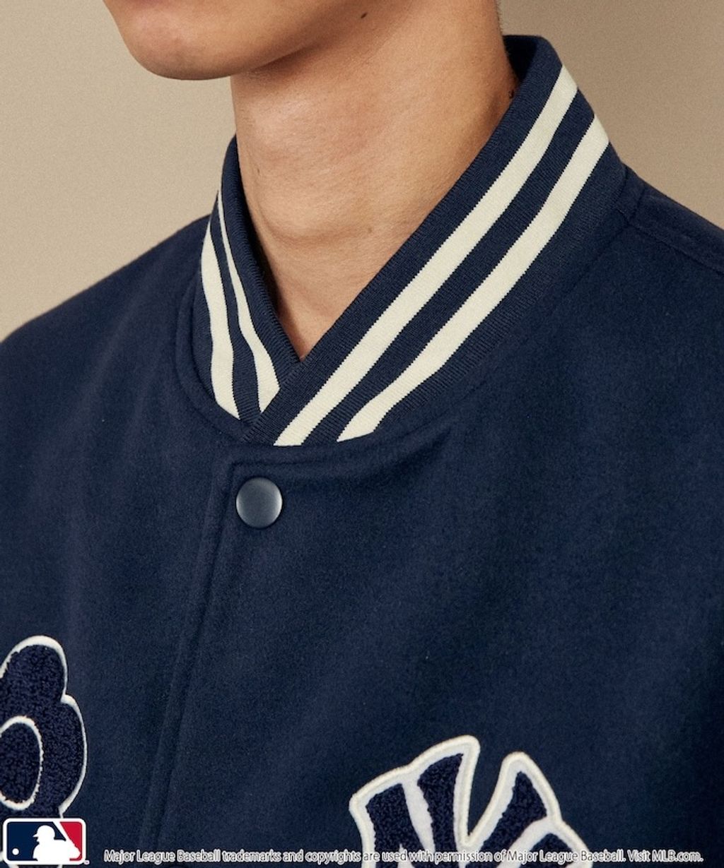 MARY QUANT × MLB × FREAKS STORE 三方聯名拼接棒球外套_39