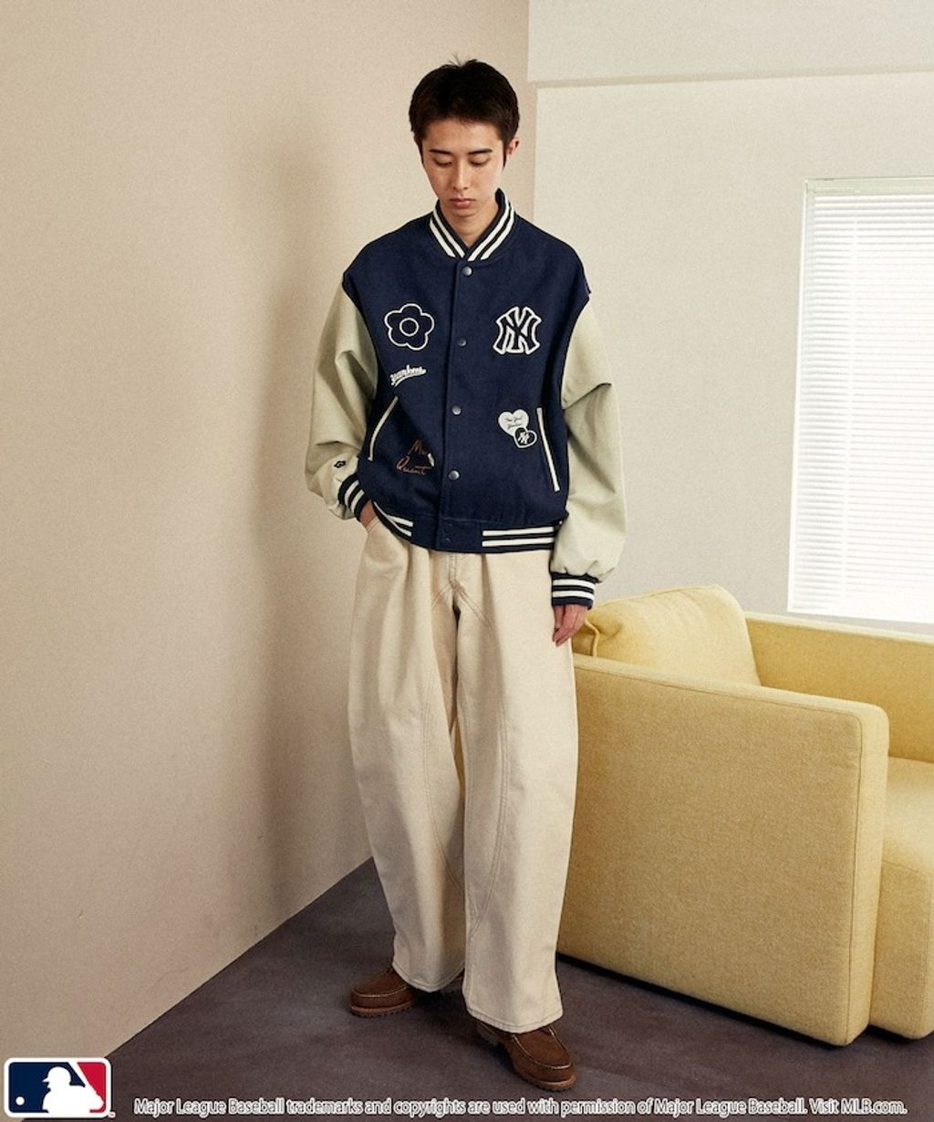 MARY QUANT × MLB × FREAKS STORE 三方聯名拼接棒球外套_33