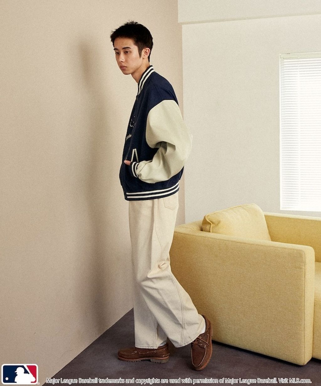 MARY QUANT × MLB × FREAKS STORE 三方聯名拼接棒球外套_32