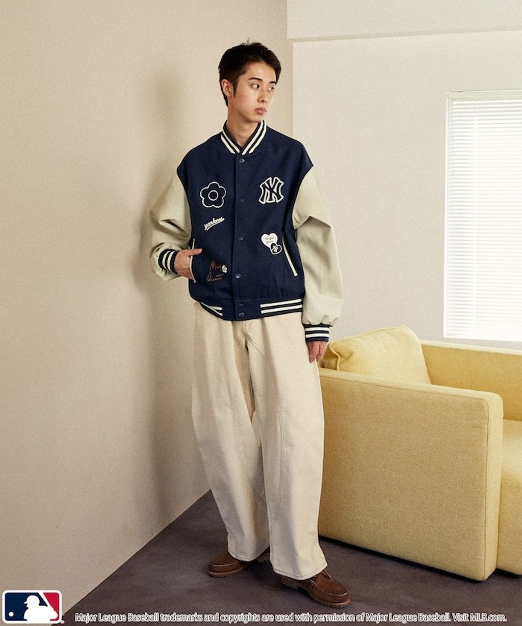 MARY QUANT × MLB × FREAKS STORE 三方聯名拼接棒球外套_31