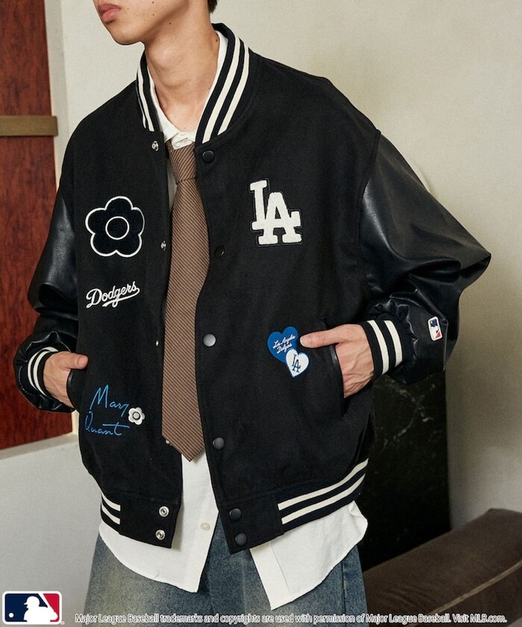 MARY QUANT × MLB × FREAKS STORE 三方聯名拼接棒球外套_4