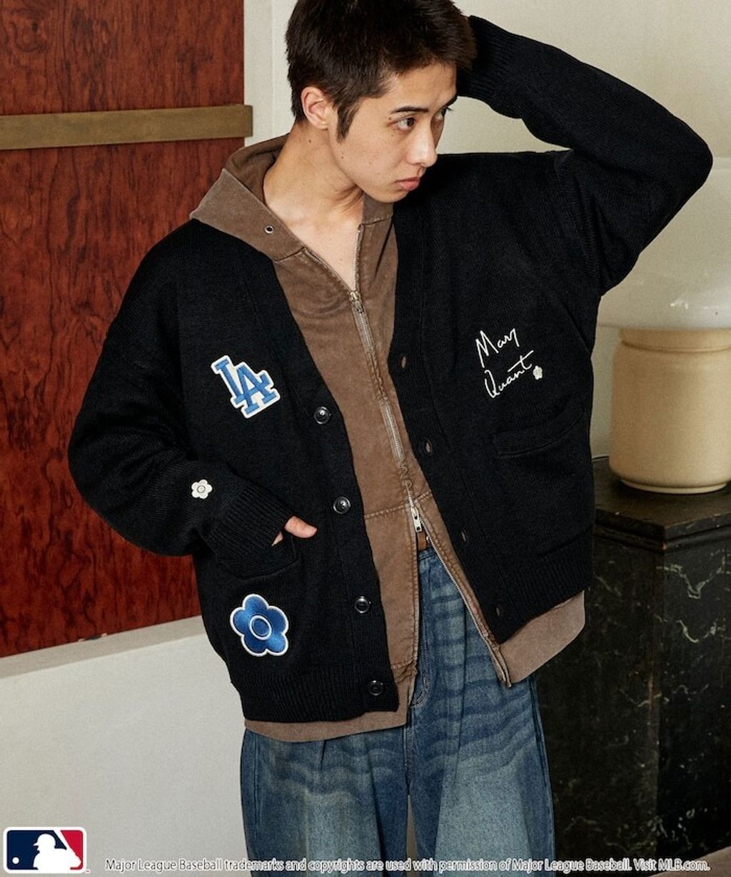 MARY QUANT × MLB × FREAKS STORE 三方聯名V領開襟針織衫_15