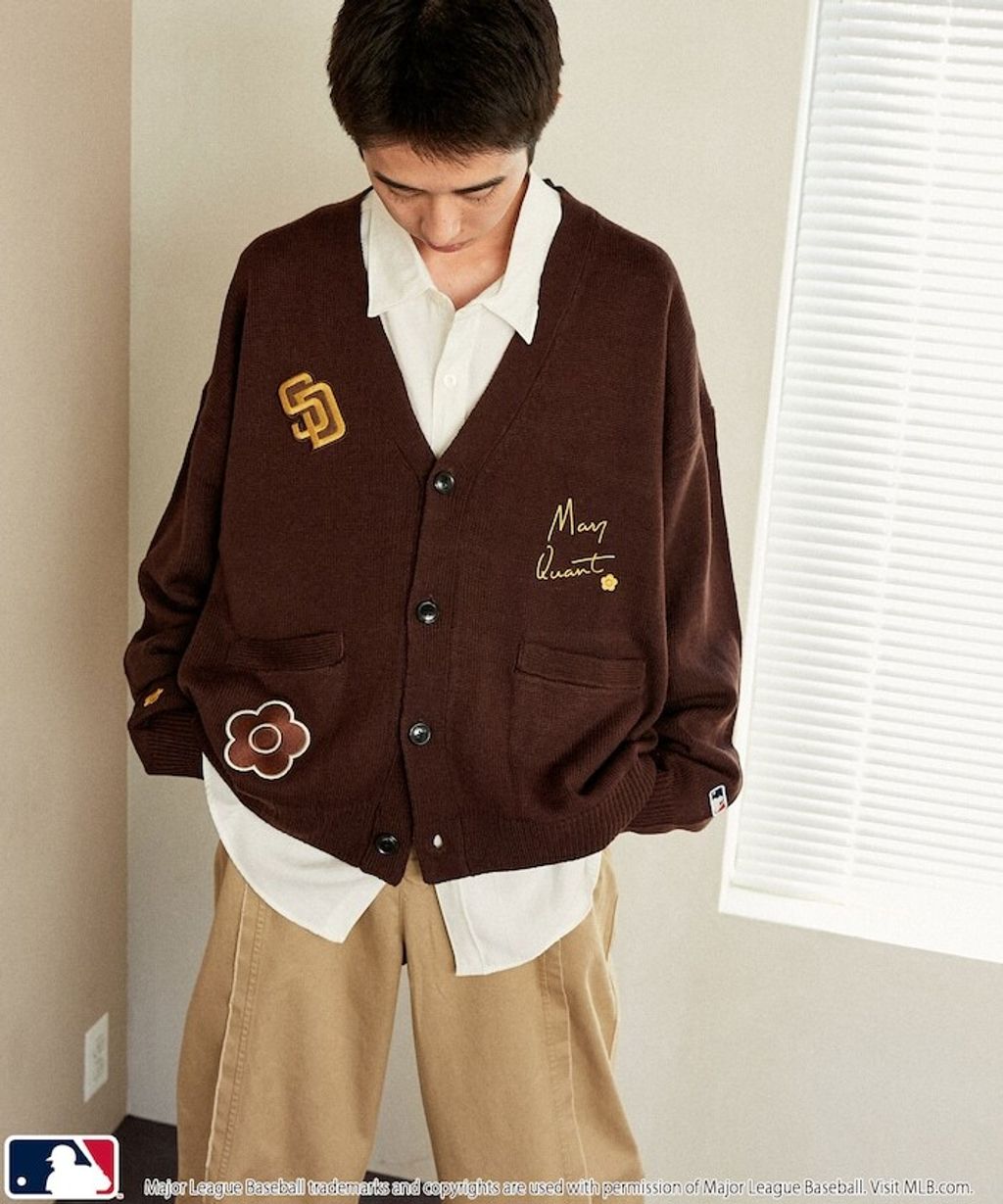 MARY QUANT × MLB × FREAKS STORE 三方聯名V領開襟針織衫_25