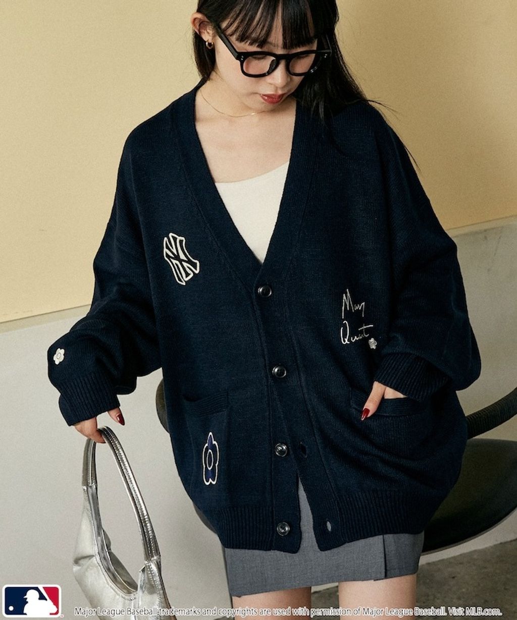 MARY QUANT × MLB × FREAKS STORE 三方聯名V領開襟針織衫_11