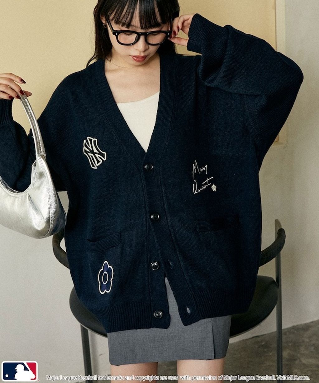 MARY QUANT × MLB × FREAKS STORE 三方聯名V領開襟針織衫_13