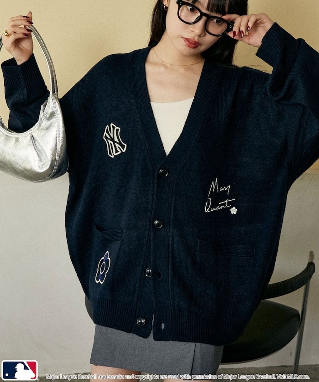 MARY QUANT × MLB × FREAKS STORE 三方聯名V領開襟針織衫_3