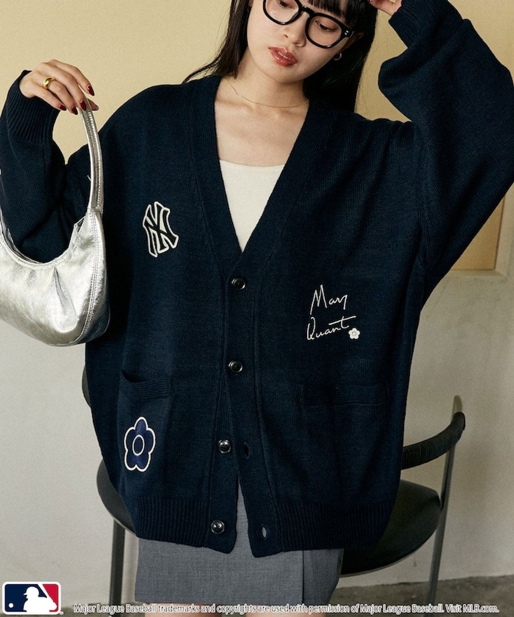 MARY QUANT × MLB × FREAKS STORE 三方聯名V領開襟針織衫_5